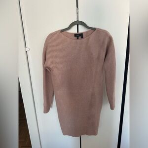 Theory Cozy Pink Sweater Dress size Petite